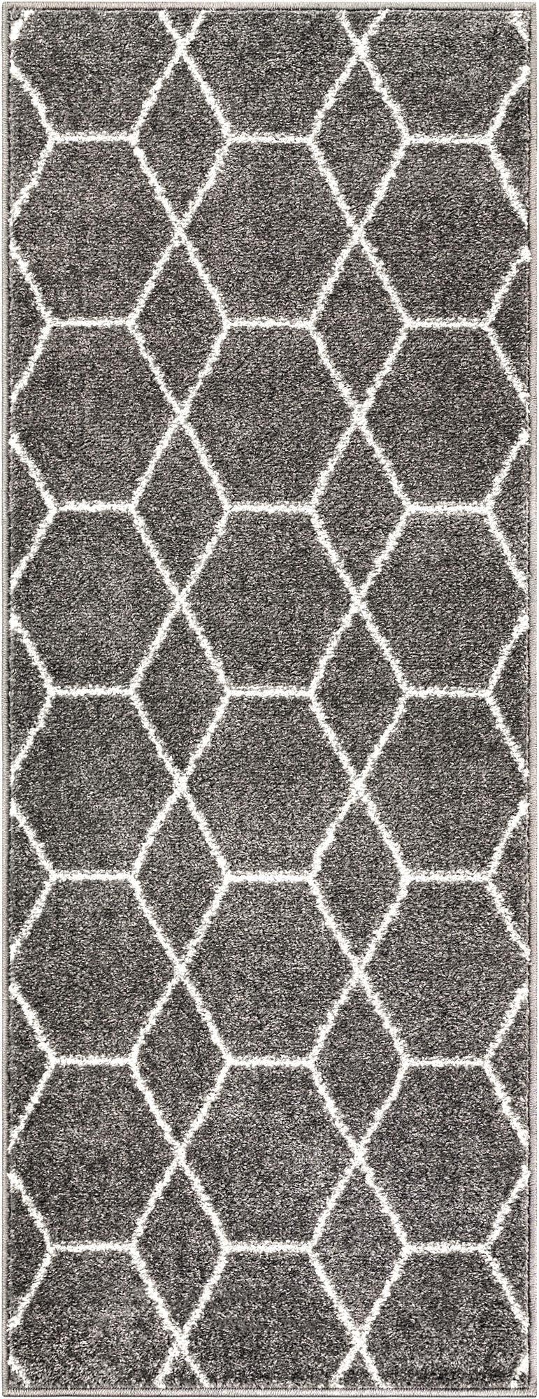 Primary image 2' x 5' 3 Trellis Frieze Runner Rug