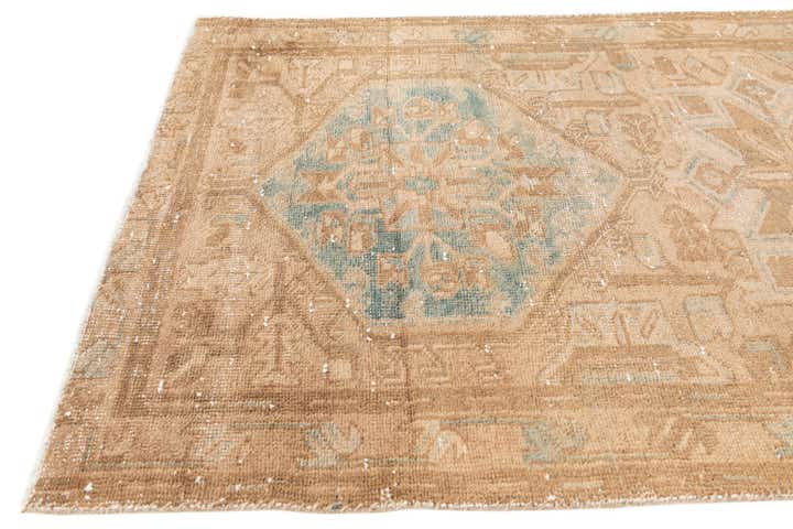 3' 4 x 10' 7 Hand Knotted Ultra Vintage Persian Wool Runner Rug