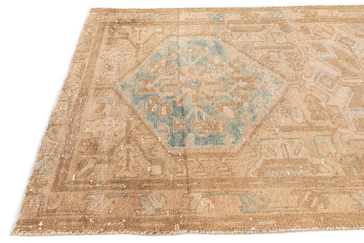 Detail image of 3' 4 x 10' 7 Hand Knotted Ultra Vintage Persian Wool Runner Rug