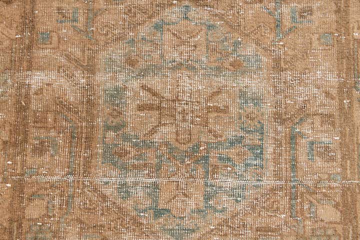 3' 4 x 10' 7 Hand Knotted Ultra Vintage Persian Wool Runner Rug