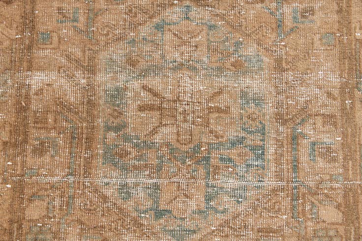 Detail image of 3' 4 x 10' 7 Hand Knotted Ultra Vintage Persian Wool Runner Rug