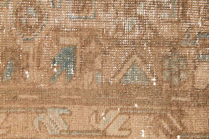 3' 4 x 10' 7 Hand Knotted Ultra Vintage Persian Wool Runner Rug