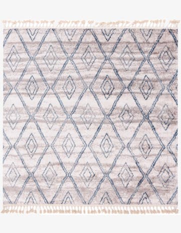Light Gray Atlas Square Rug