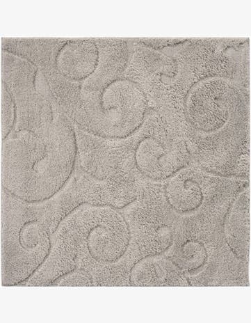 4' x 4' Botanical Shag Square Rug
