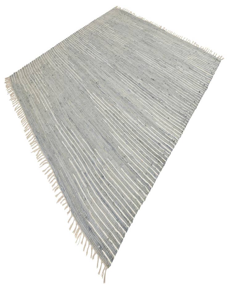 Detail image of 10' x 10'  Hand Woven Chindi Cotton Square Rug