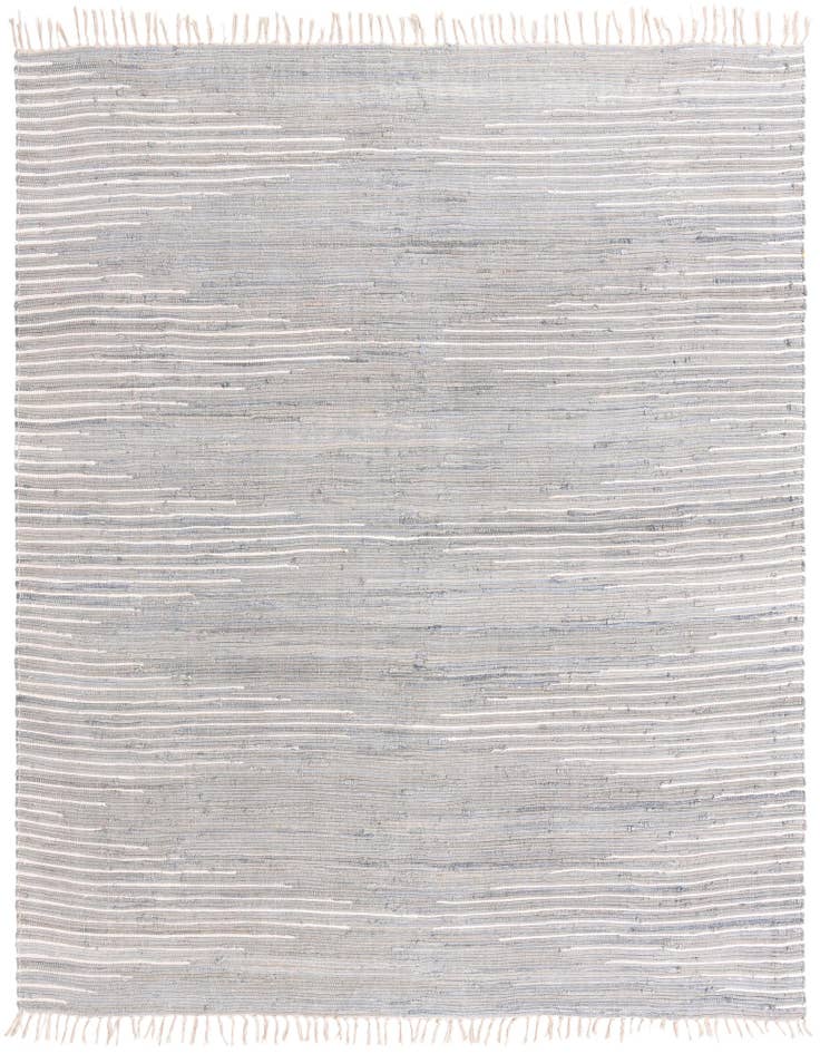Detail image of 10' x 10' Hand Woven Chindi Cotton Square Rug