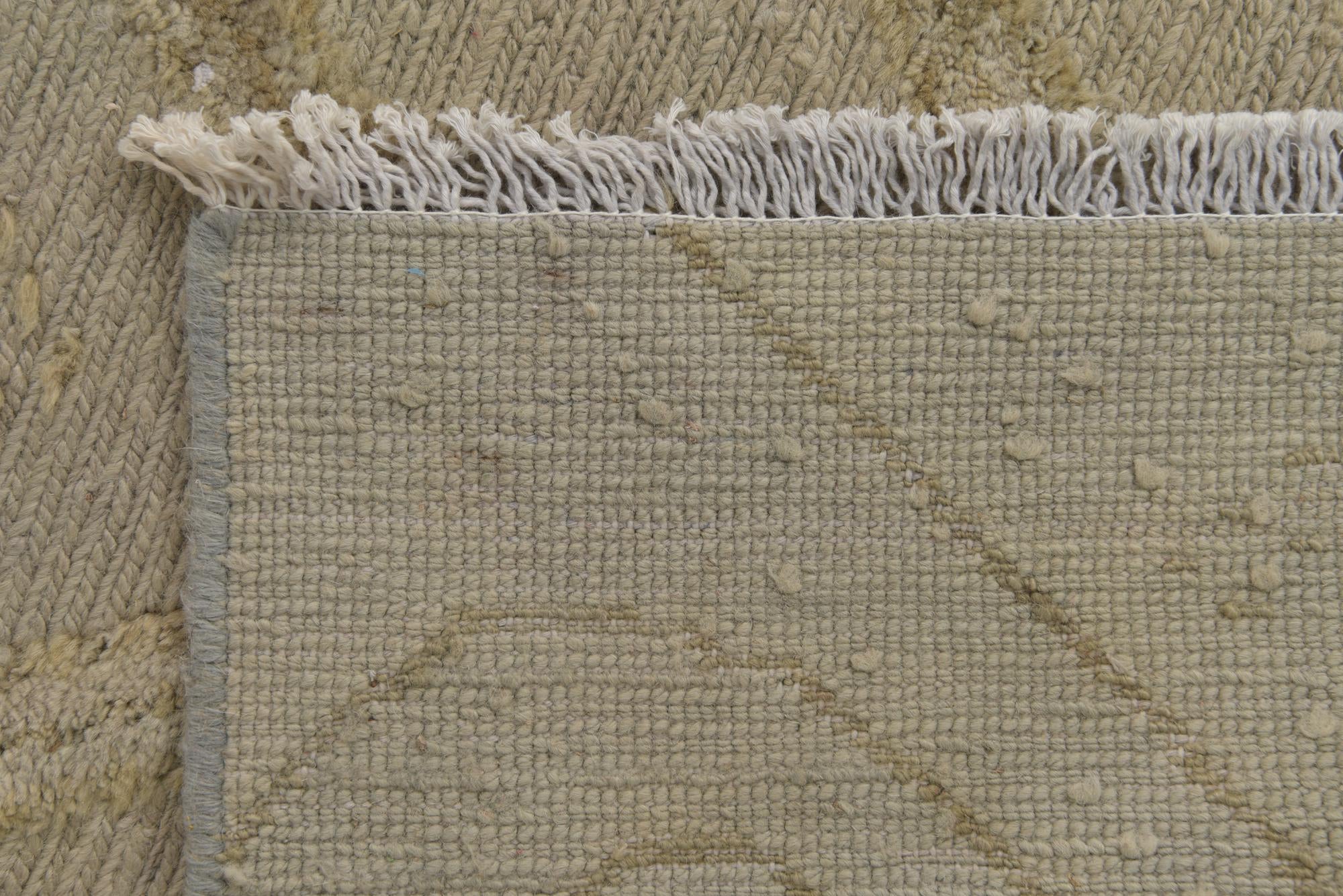 6' 6 x 7' 9 Hand Knotted Darya Wool Square Rug