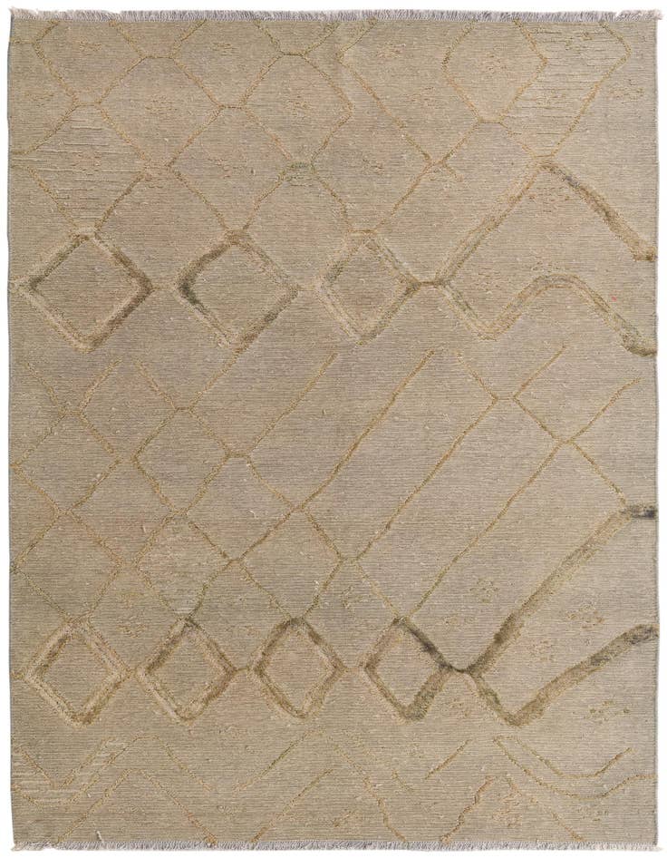 Detail image of 6' 6 x 7' 9 Hand Knotted Darya Wool Square Rug
