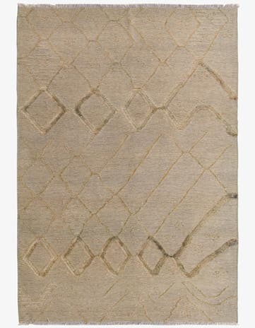 6' 6 x 7' 9 Hand Knotted Darya Wool Square Rug