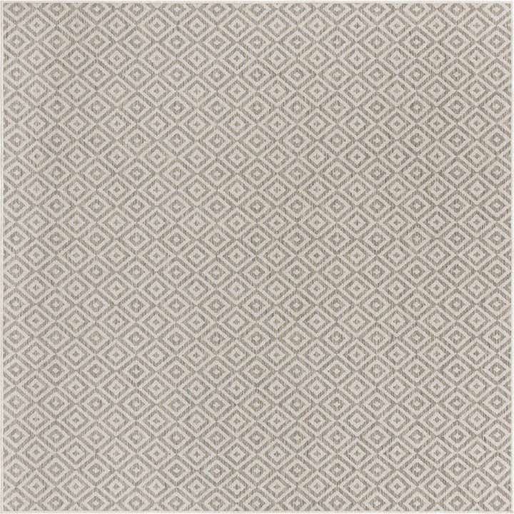 7' 10 x 7' 10 Easy-Clean Jill Zarin Costa Rica Indoor / Outdoor Square Rug