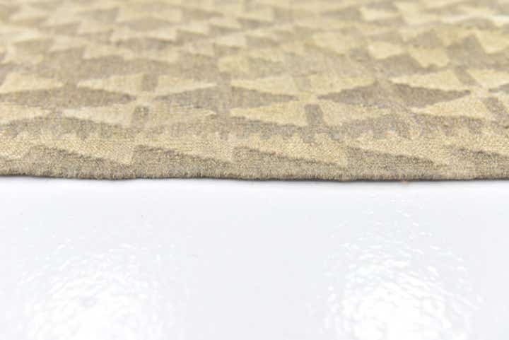 5' 9 x 6' 10 Hand Woven Kilim Waziri Wool Square Rug