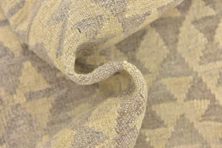 5' 9 x 6' 10 Hand Woven Kilim Waziri Wool Square Rug