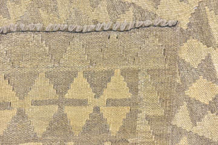 5' 9 x 6' 10 Hand Woven Kilim Waziri Wool Square Rug