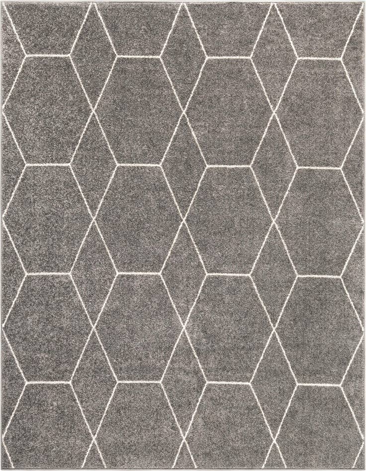 Detail image of 7' x 7' Lattice Frieze Square Rug