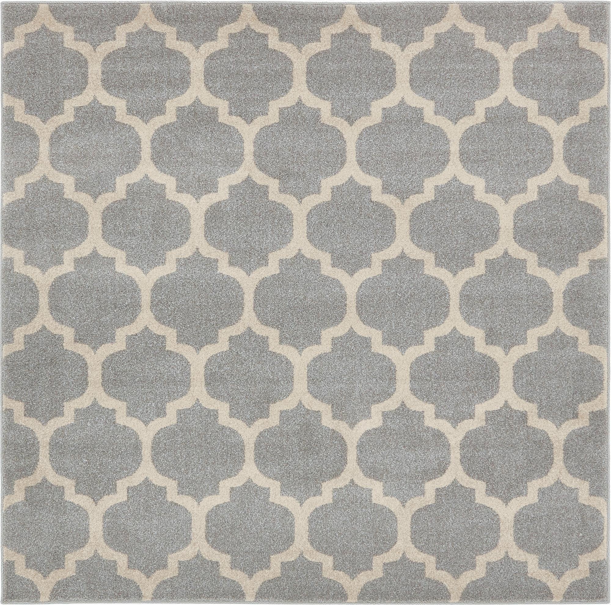 6' x 6' Lattice Square Rug