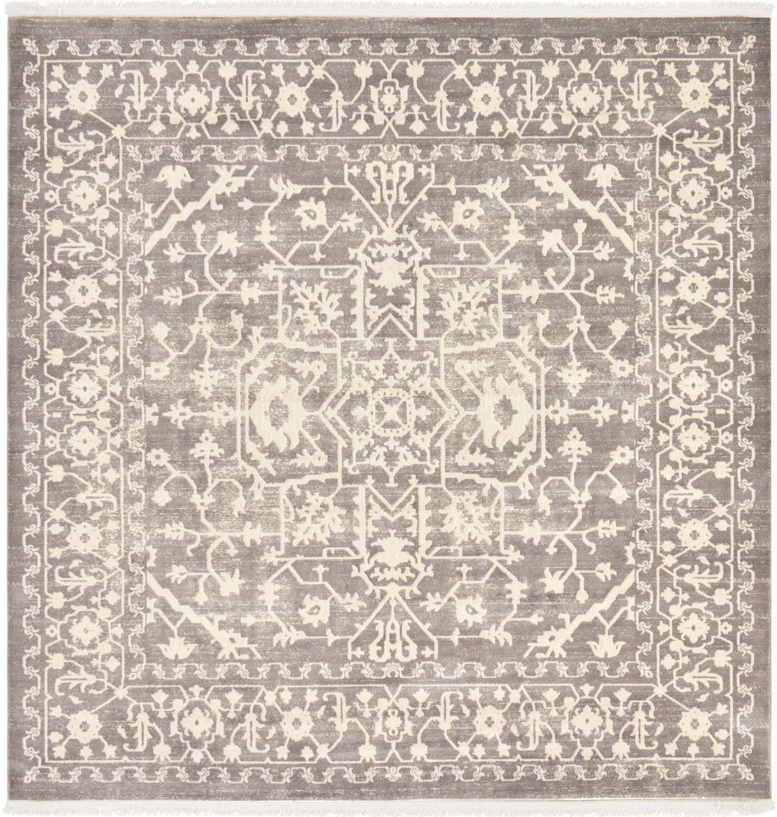8' x 8' Modern Classical Square Rug