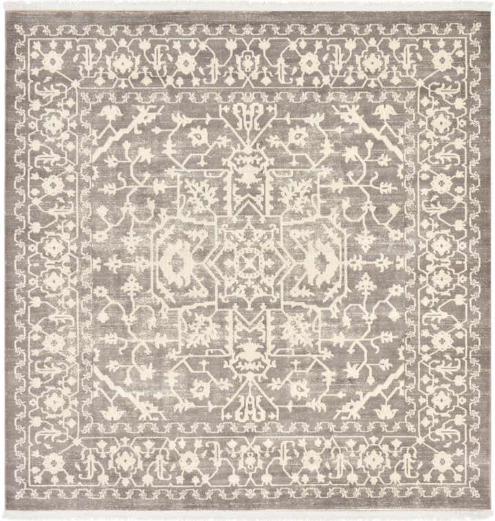 8' x 8' Modern Classical Square Rug