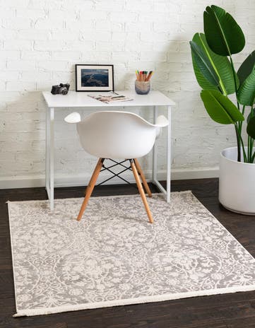 8' x 8' Modern Classical Square Rug