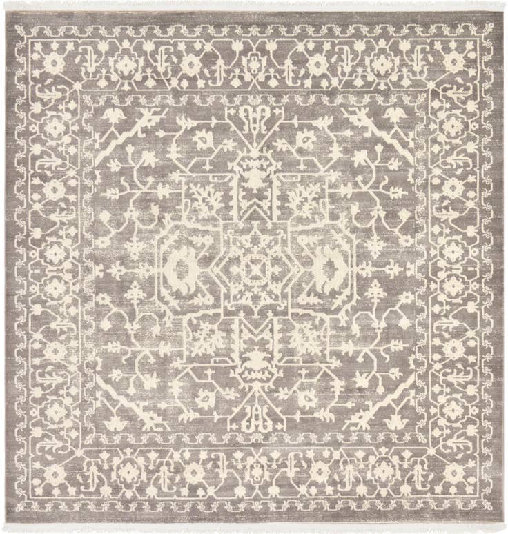 Detail image of 8' x 8' New Vintage Square Rug