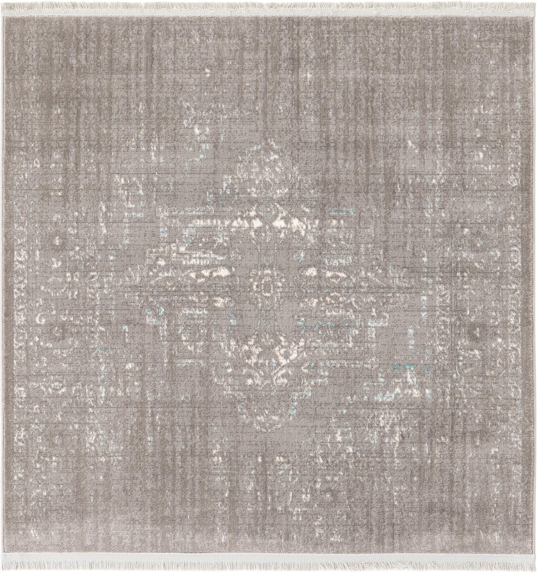 4' x 4' New Vintage Square Rug