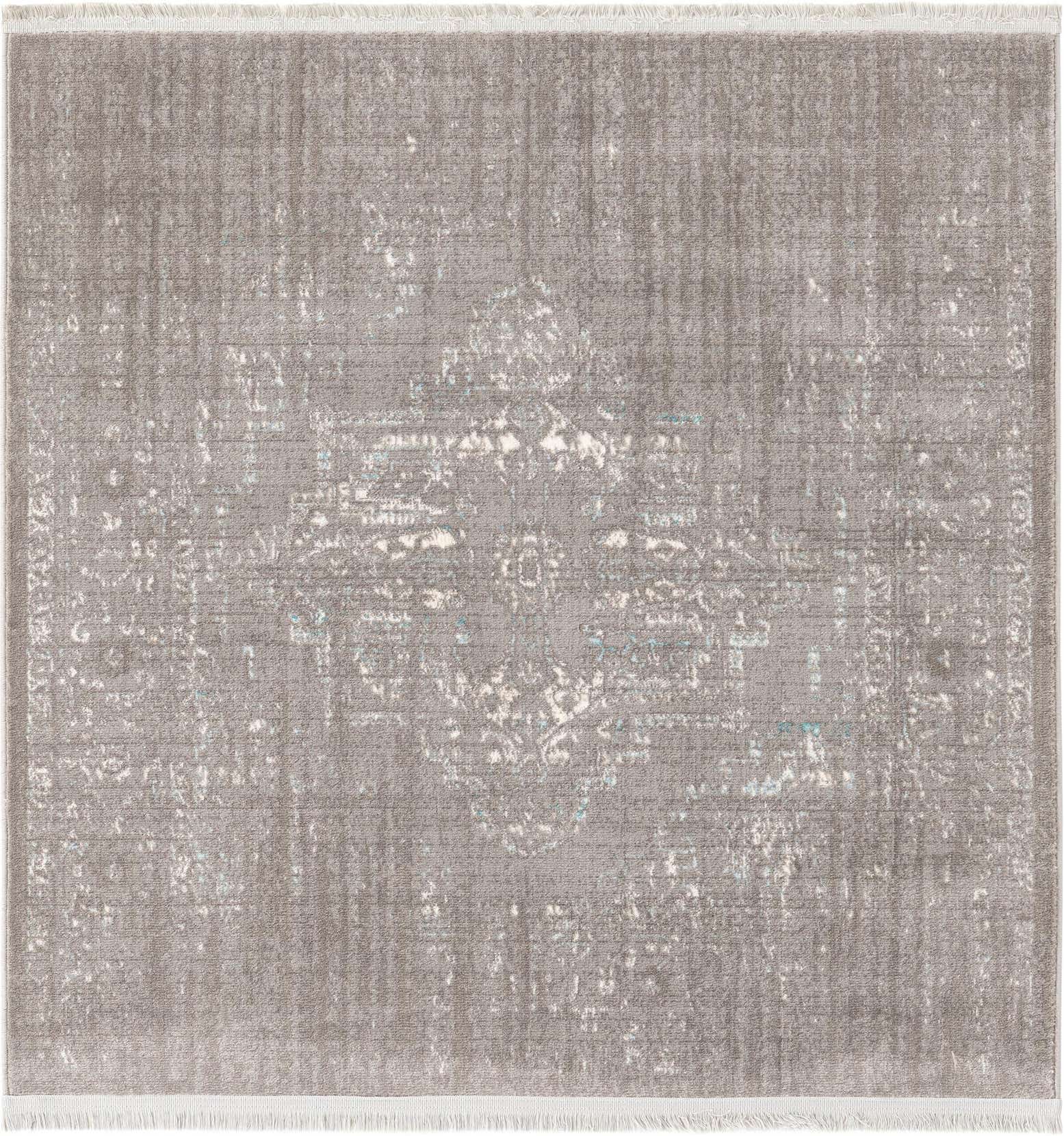 4' x 4' New Vintage Square Rug