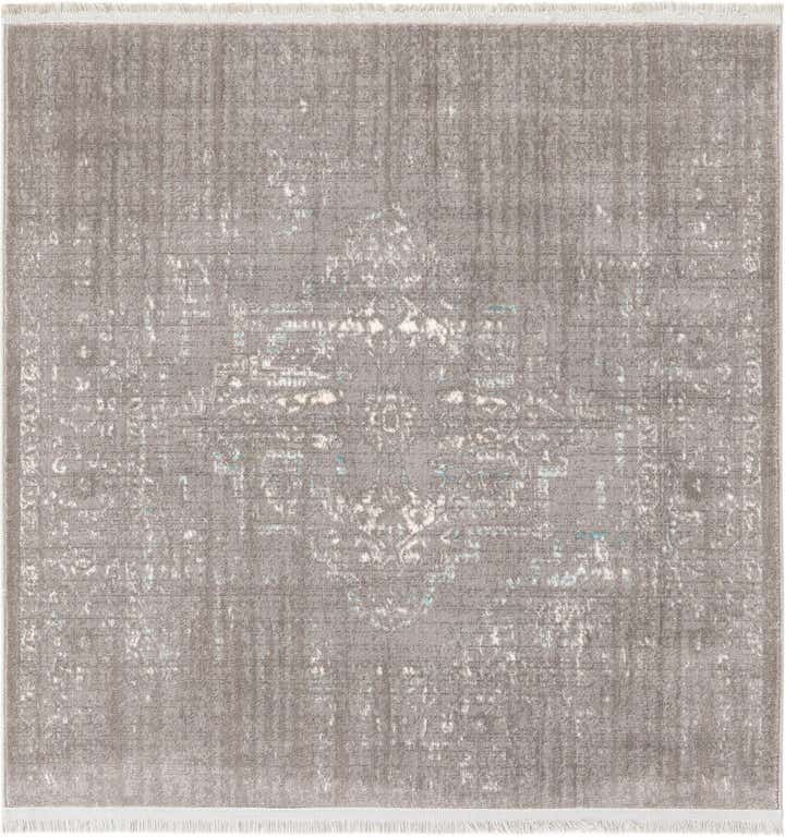 4' x 4' New Vintage Square Rug