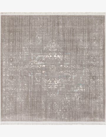 4' x 4' New Vintage Square Rug