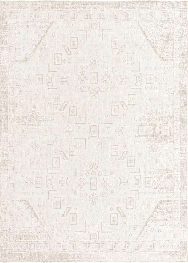 10' x 10' Easy-Clean Aztec Indoor / Outdoor Square Rug