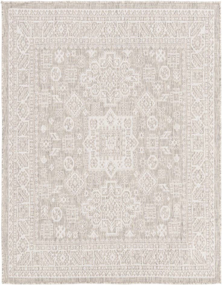 Detail image of 5' 3 x 5' 3 Easy-Clean Aztec Indoor / Outdoor Square Rug