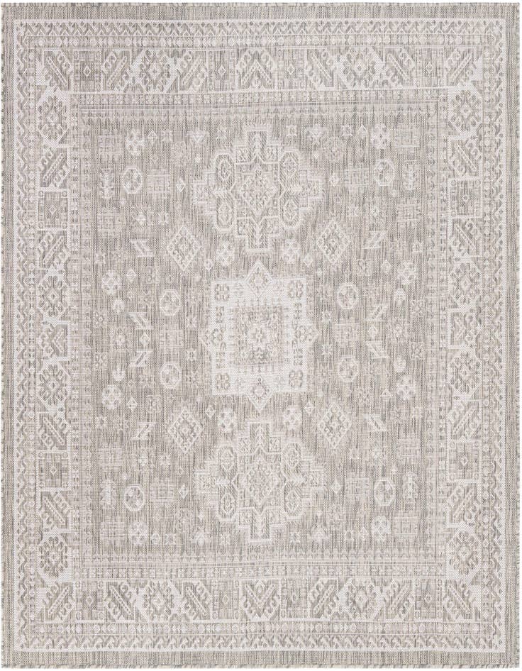 Detail image of 6' x 6' Easy-Clean Aztec Indoor / Outdoor Square Rug