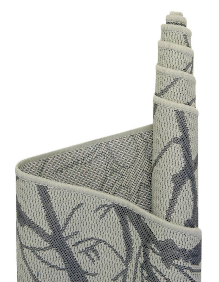 Detail image of 6' x 6' Easy-Clean Botanical Indoor / Outdoor Square Rug