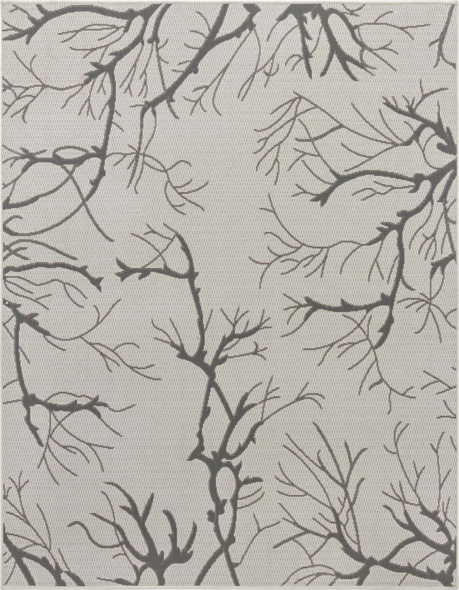 6' x 6' Easy-Clean Botanical Indoor / Outdoor Square Rug