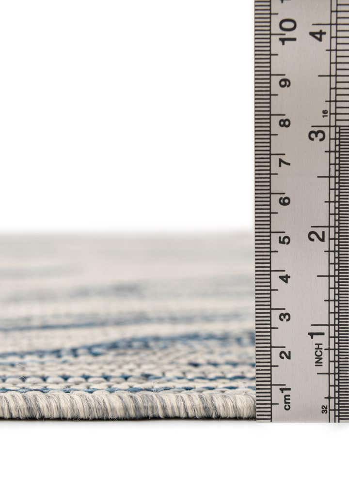10' 8 x 10' 8 Easy-Clean Botanical Indoor / Outdoor Square Rug