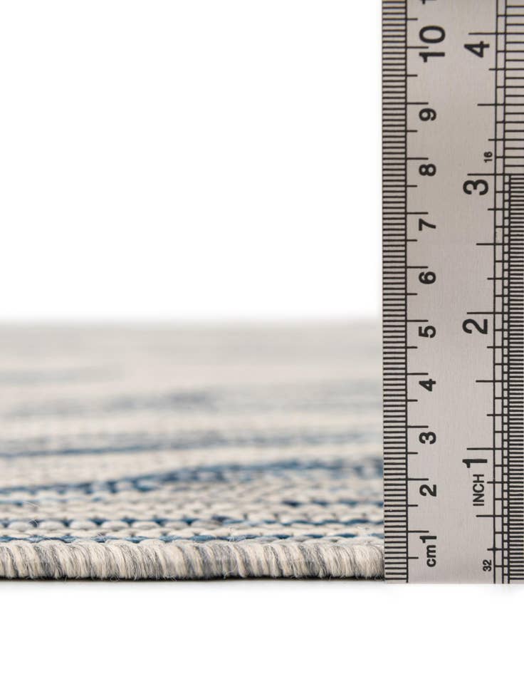 Detail image of 10' 8 x 10' 8 Easy-Clean Botanical Indoor / Outdoor Square Rug