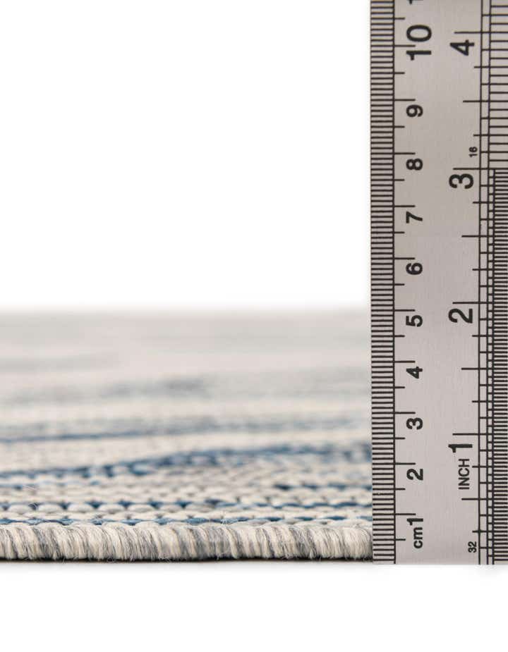 10' 8 x 10' 8 Easy-Clean Botanical Indoor / Outdoor Square Rug