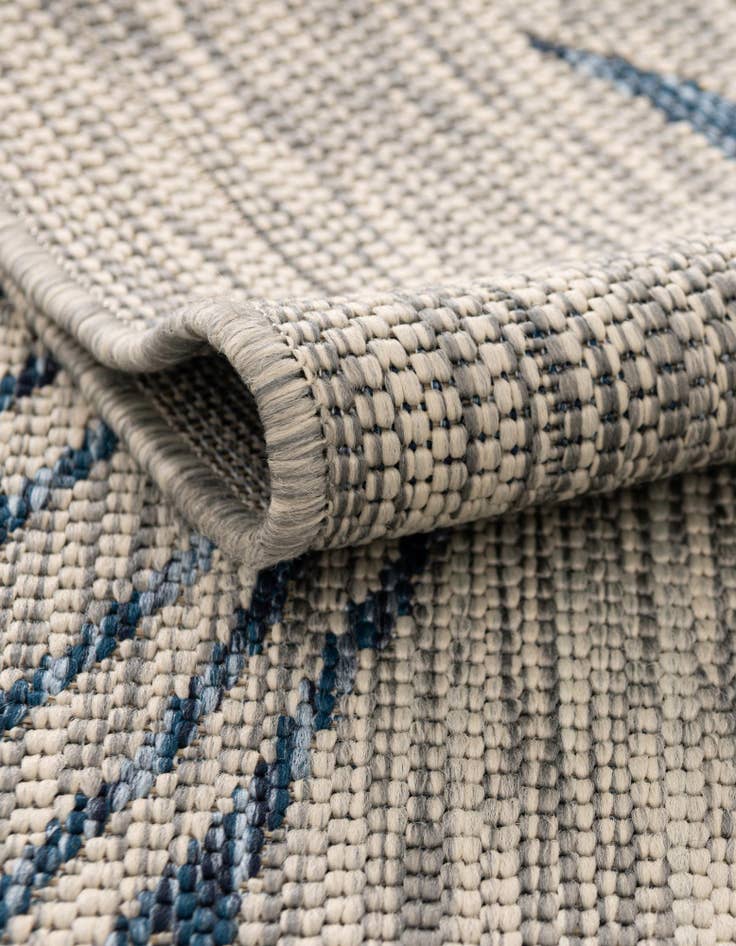Detail image of 10' 8 x 10' 8 Easy-Clean Botanical Indoor / Outdoor Square Rug