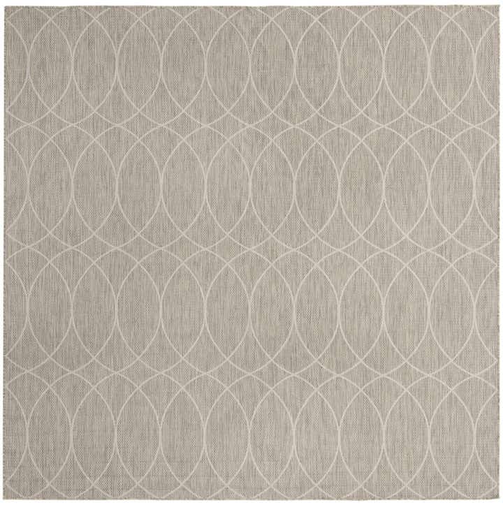 10' x 10' Easy-Clean Lattice Indoor / Outdoor Square Rug