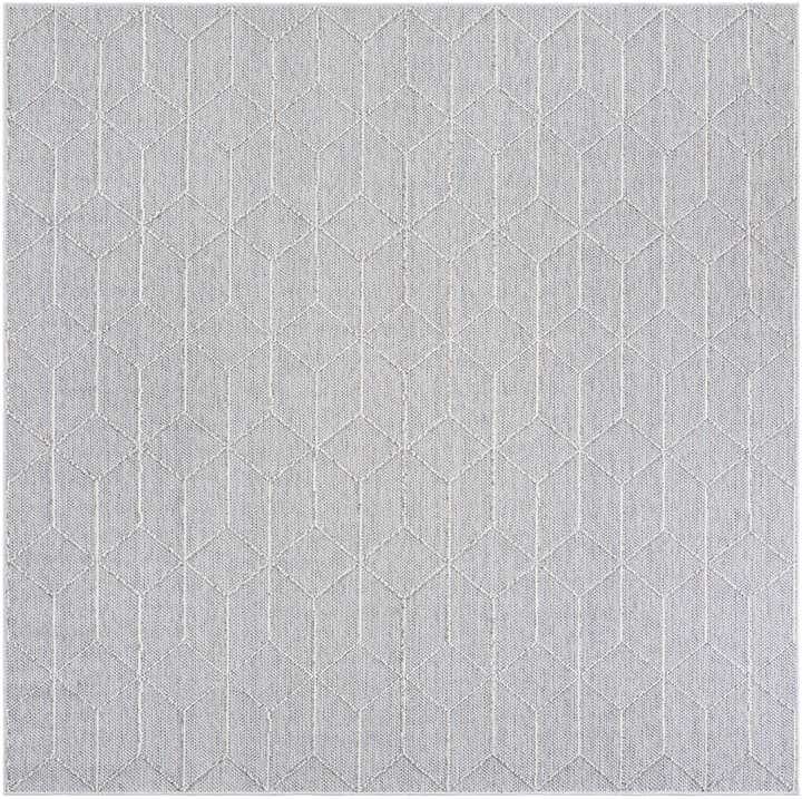 7' 10 x 7' 10 Easy-Clean Lattice Indoor / Outdoor Square Rug
