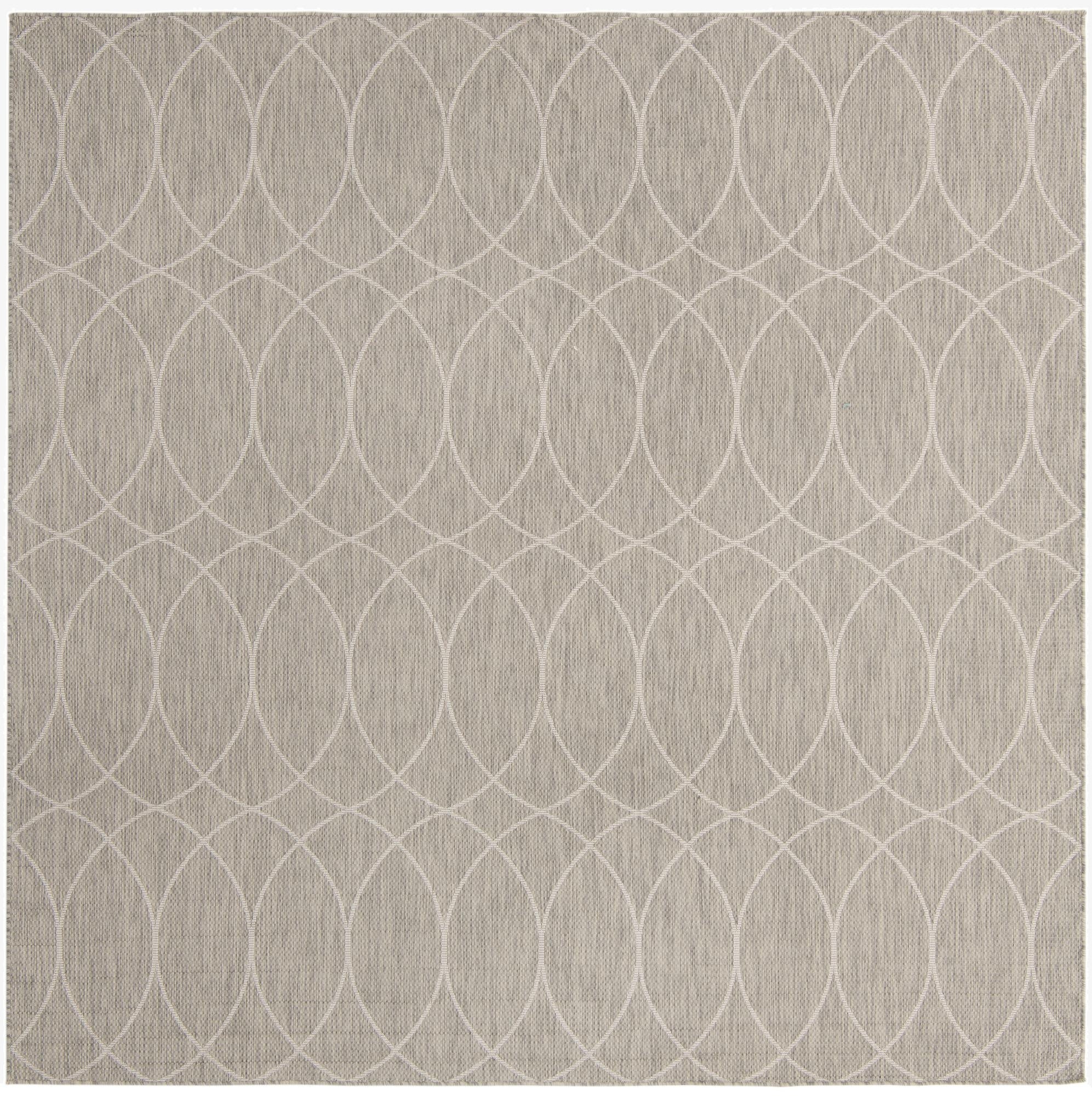 10' x 10' Washable Lattice Indoor / Outdoor Square Rug