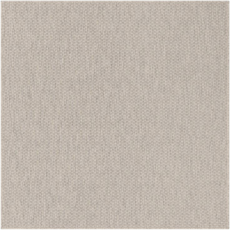 Detail image of 5' 3 x 5' 3 Easy-Clean Solid Indoor / Outdoor Square Rug