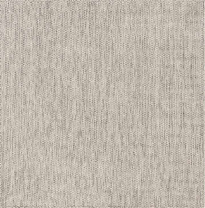 6' x 6' Easy-Clean Solid Indoor / Outdoor Square Rug