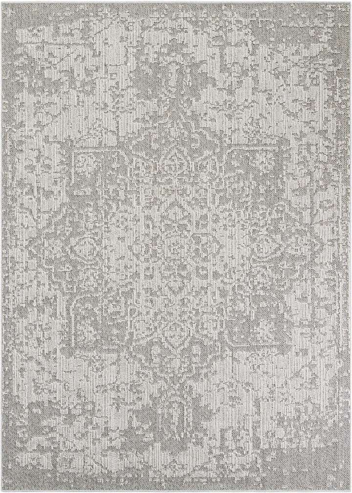 7' 10 x 7' 10 Easy-Clean Traditional Indoor / Outdoor Square Rug