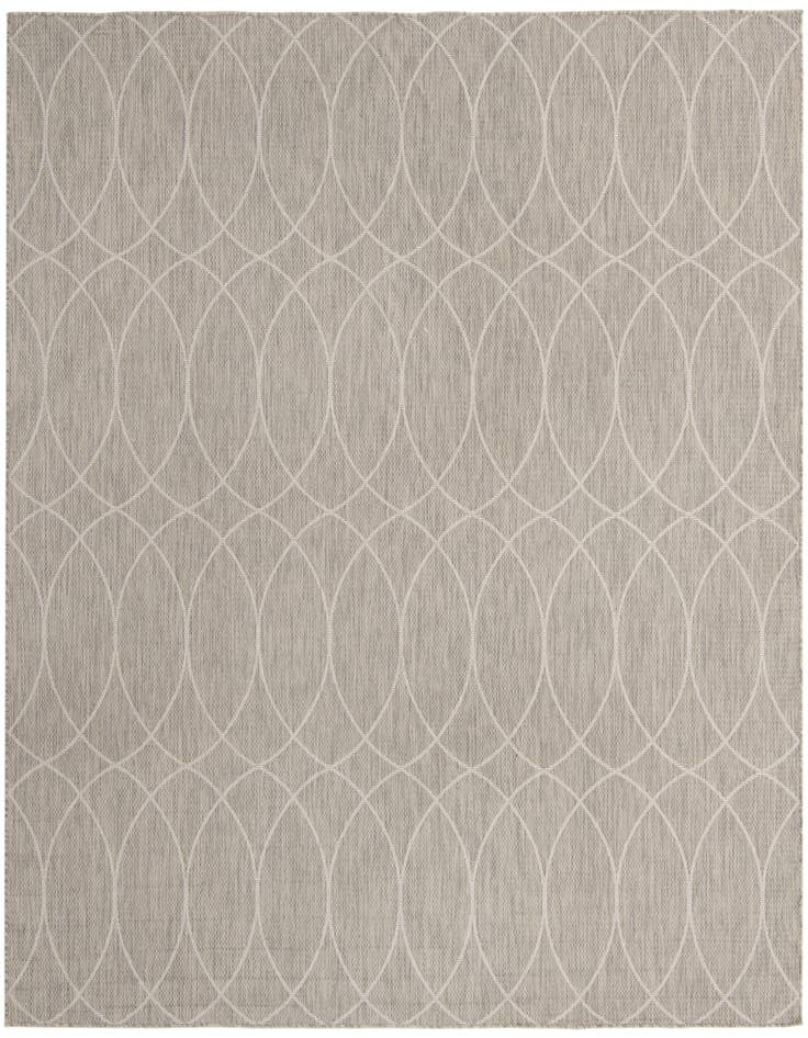 Detail image of 10' x 10' Easy-Clean Trellis Indoor / Outdoor Square Rug