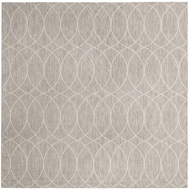 Detail image of 10' x 10' Easy-Clean Trellis Indoor / Outdoor Square Rug