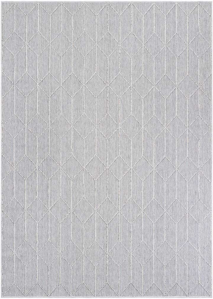 7' 10 x 7' 10 Easy-Clean Trellis Indoor / Outdoor Square Rug