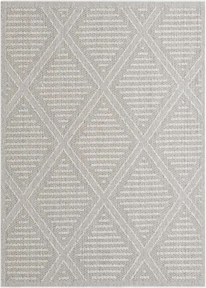 7' 10 x 7' 10 Easy-Clean Trellis Indoor / Outdoor Square Rug