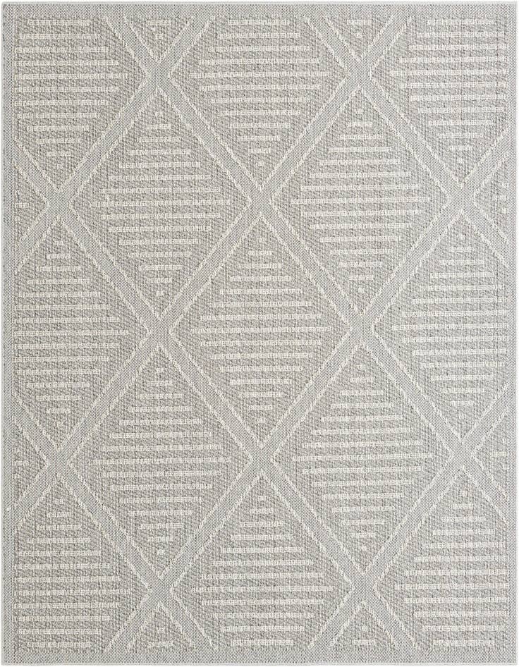 Detail image of 7' 10 x 7' 10 Easy-Clean Trellis Indoor / Outdoor Square Rug