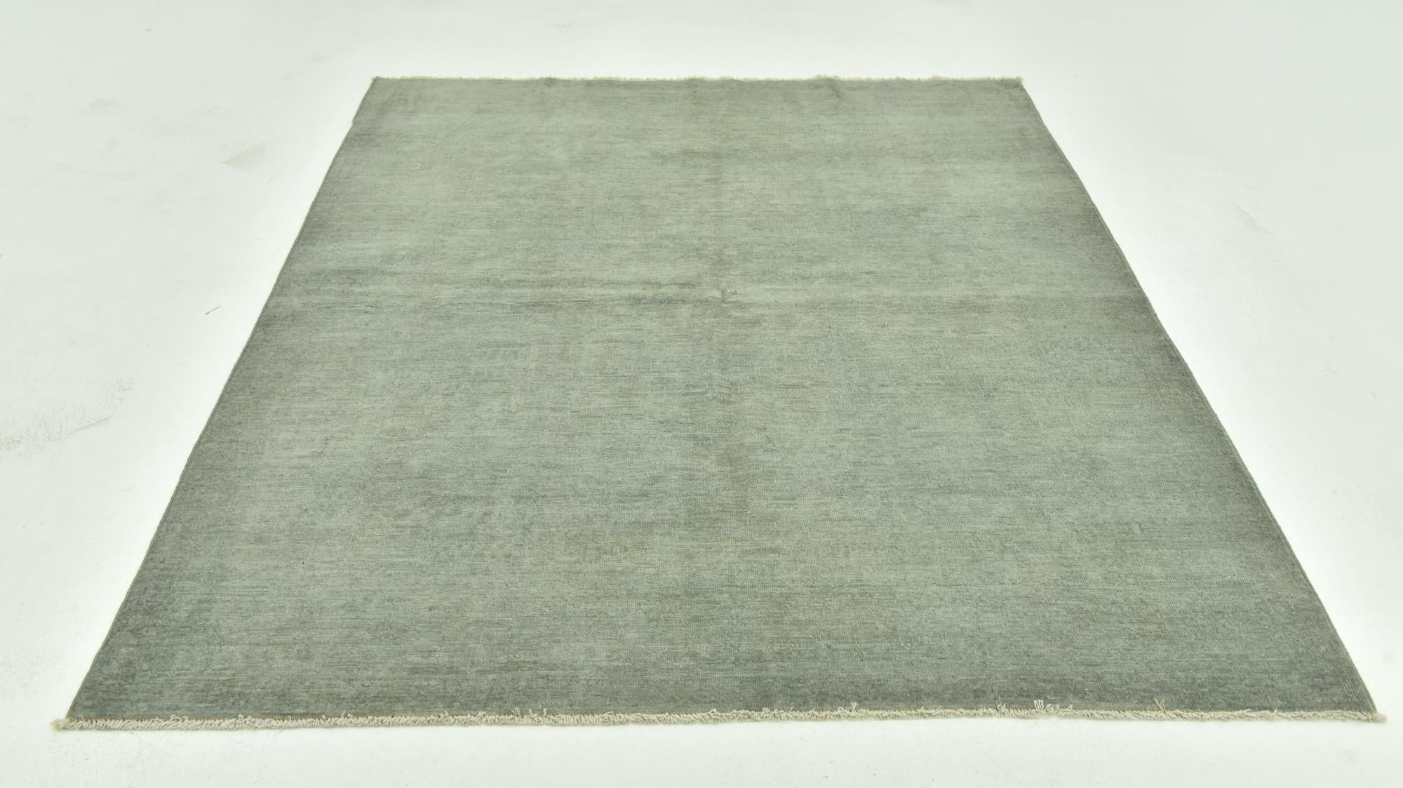 5' x 6' Hand Knotted Over-Dyed Ziegler Square Rug