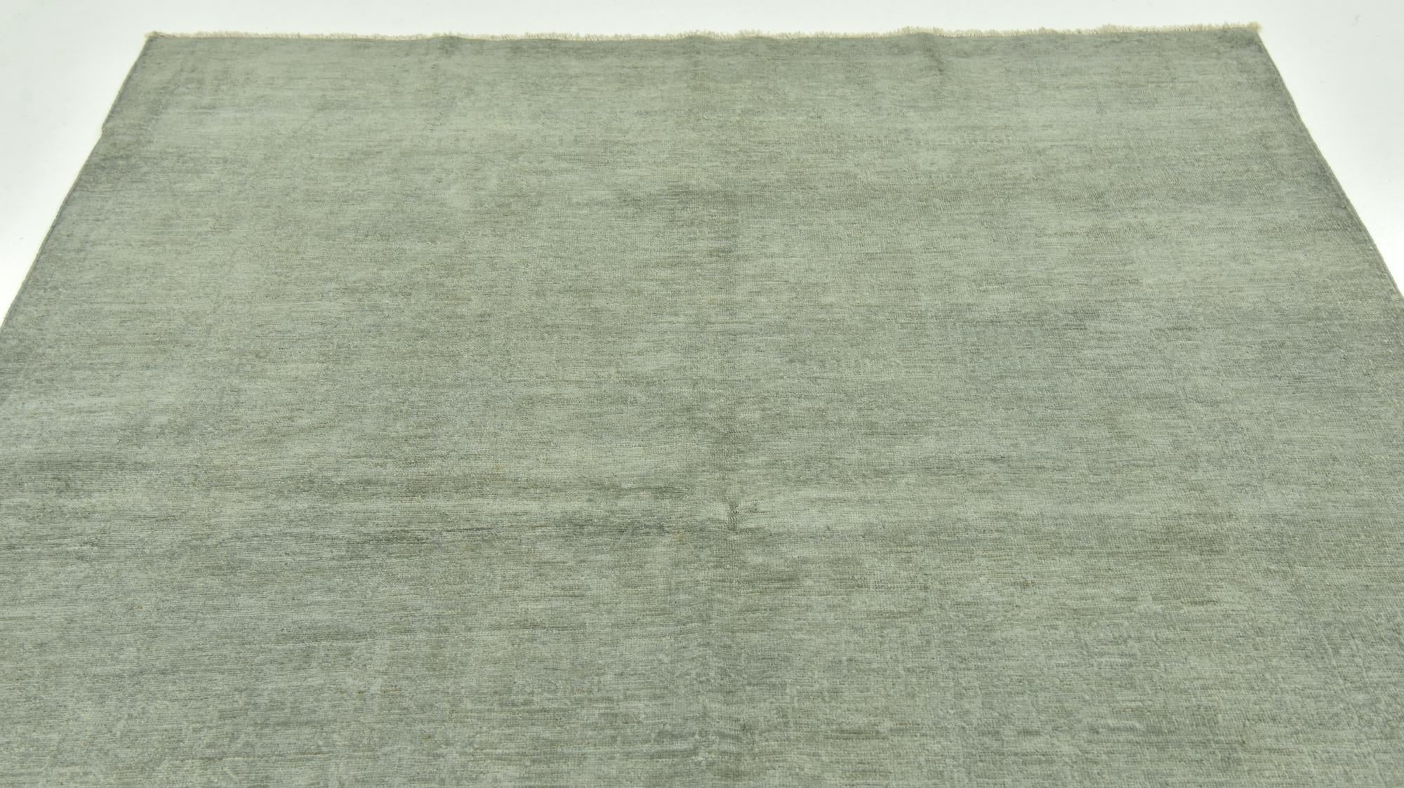 5' x 6' Hand Knotted Over-Dyed Ziegler Square Rug