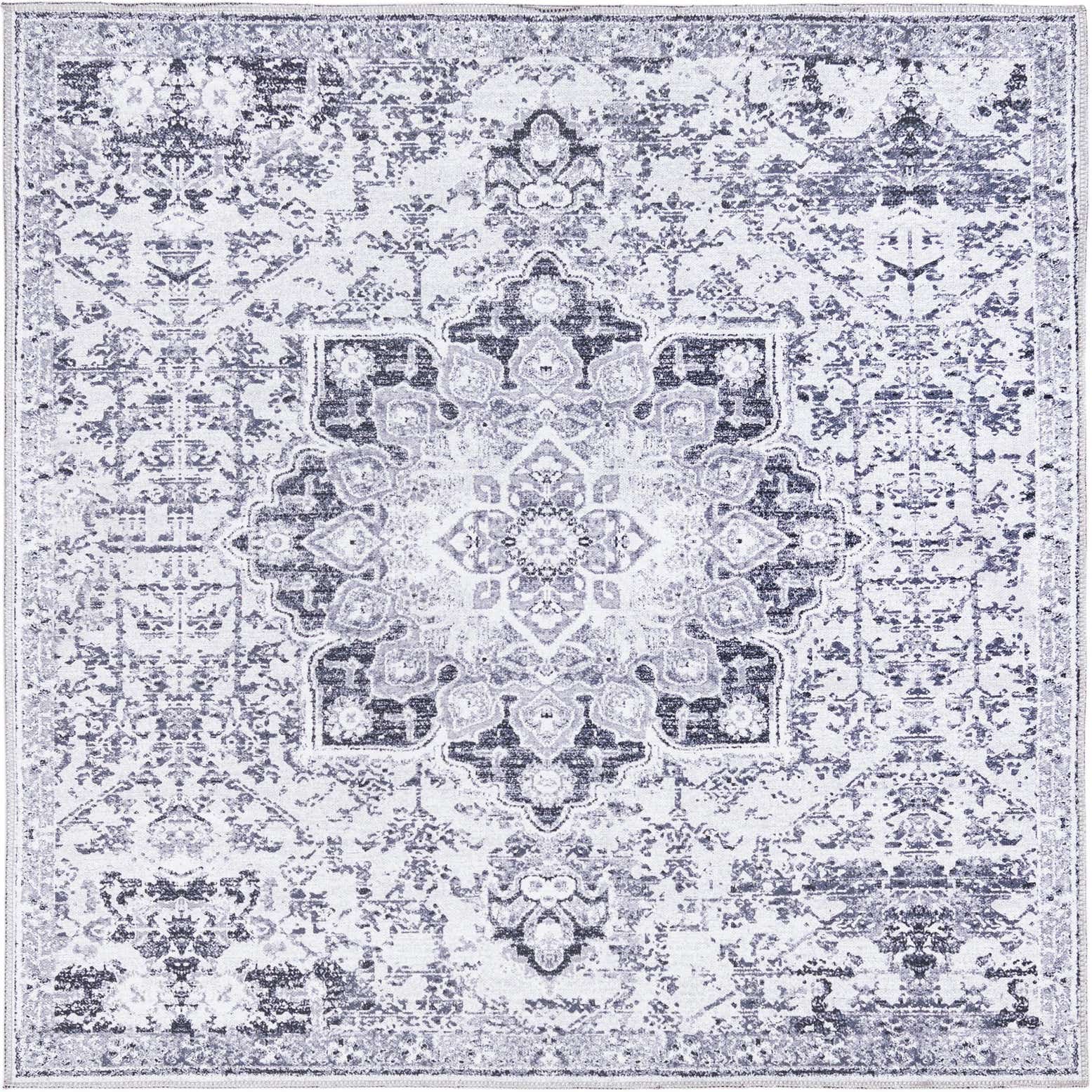 7' 10 x 7' 10 Washable Renaissance Square Rug